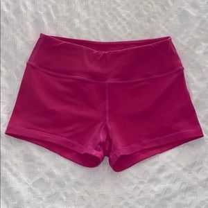 HOT pink booty shorts